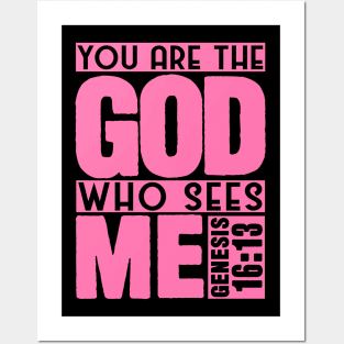 Genesis 16:13 God Who Sees Me Posters and Art